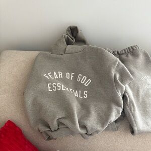 Fear of God Essentials Kids Gray Joggers